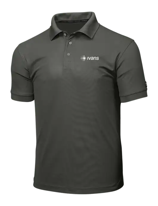 OGIO Medium Grey Caliber 2.0 Polo w/IVANS Logo