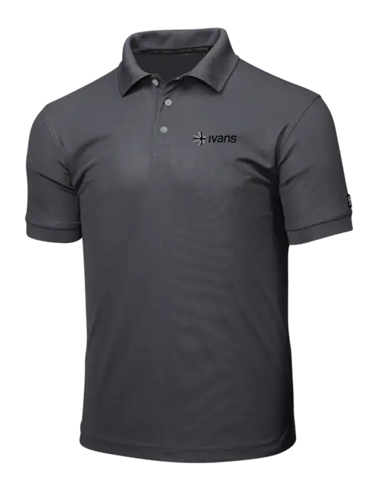 OGIO Charcoal Grey Caliber 2.0 Polo w/IVANS Logo