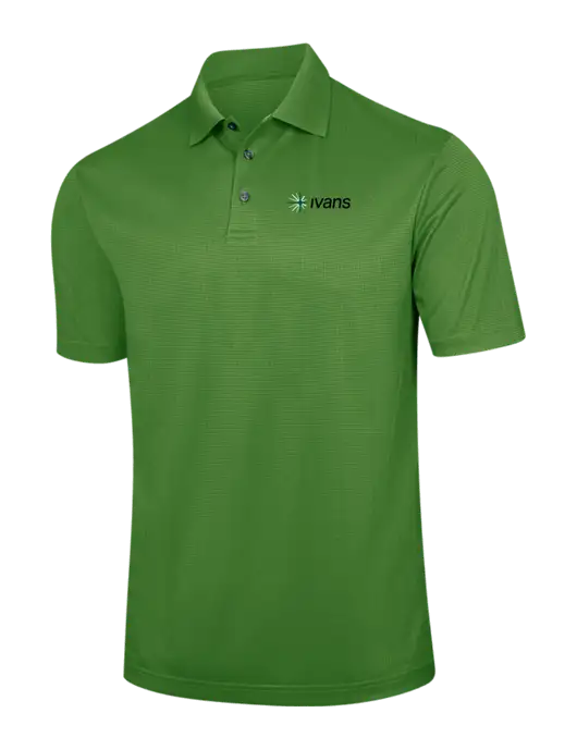 Kelly Green Performance Fine Jacquard Polo w/IVANS Logo