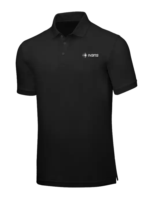 Black Core Classic Pique w/IVANS Logo