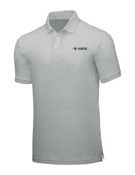 Light Grey Core Classic Pique w/IVANS Logo
