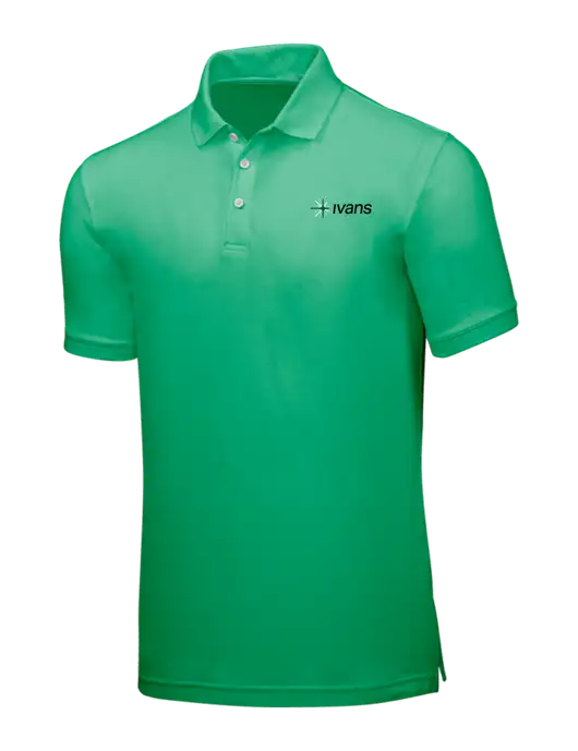 Kelly Green Core Classic Pique w/IVANS Logo