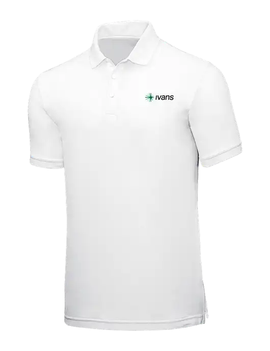 White Core Classic Pique w/IVANS Logo