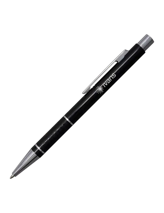 St George Black Pen - Blue Ink w/IVANS Logo