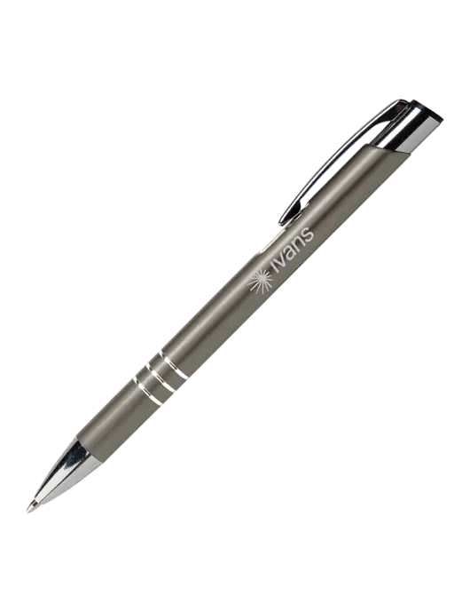 Laurent Gunmetal Pen - Black Ink w/IVANS Logo