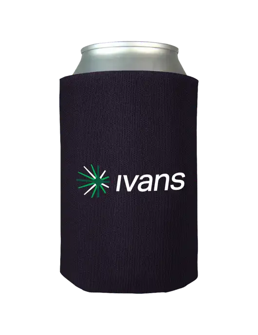 Dark Purple Foam Coolie w/IVANS Logo
