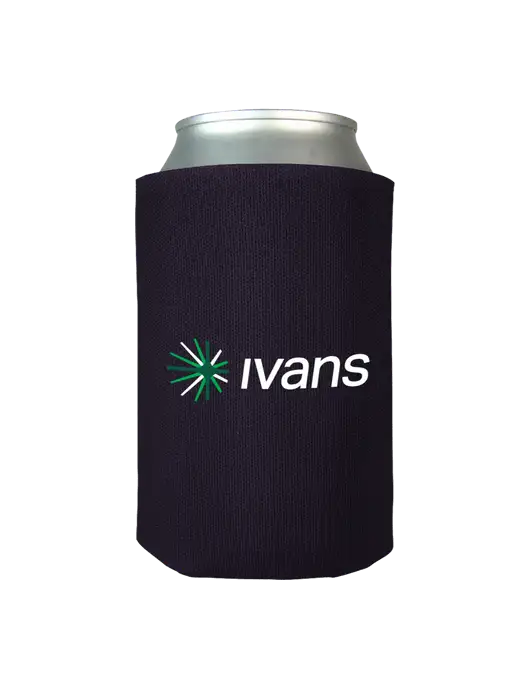 Dark Purple Foam Coolie w/IVANS Logo