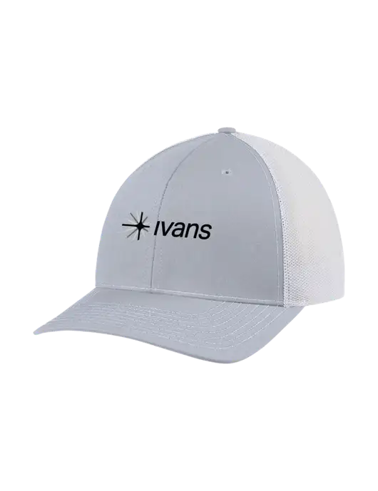 Richardson Adjustable Snapback Original 112 Trucker Cap Light Heather Grey w/White Mesh w/IVANS Logo