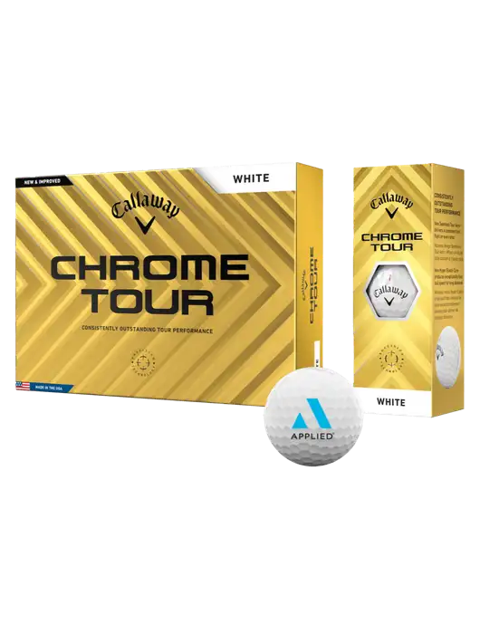 Callaway Chrome Tour Golf Balls 12/pkg w/Applied Logo