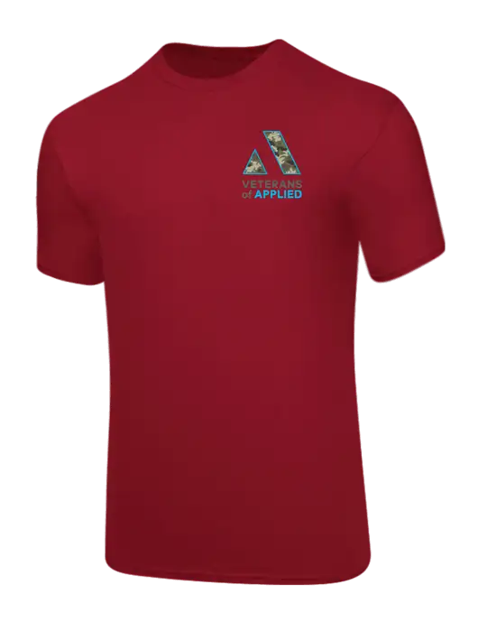 Core Blend Red T-Shirt w/Veterans At Applied Logo