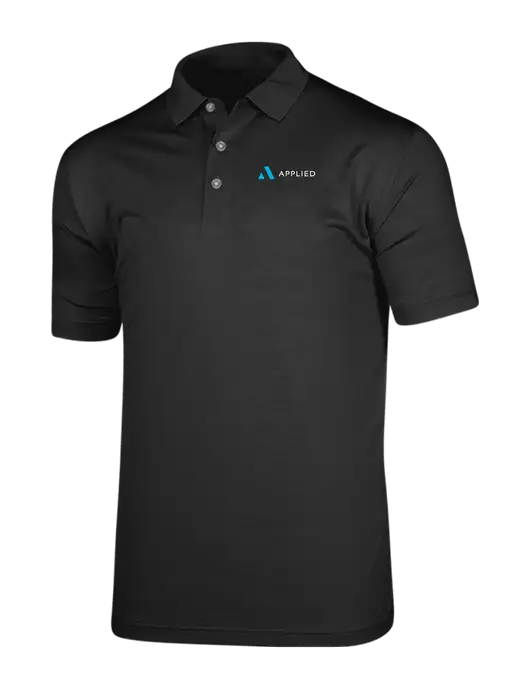 Callaway Vibrant Black Ventilated Polo w/Applied Logo
