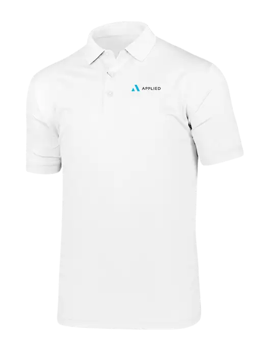 Callaway Vibrant Bright White Ventilated Polo w/Applied Logo