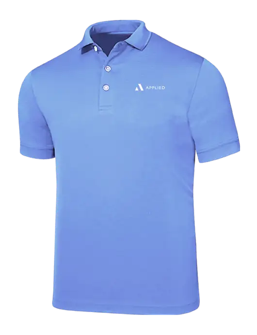 Callaway Ottoman Light Blue Polo w/Applied Logo
