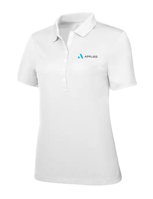 Callaway Womens Ottoman Bright White Polo w/Applied Logo