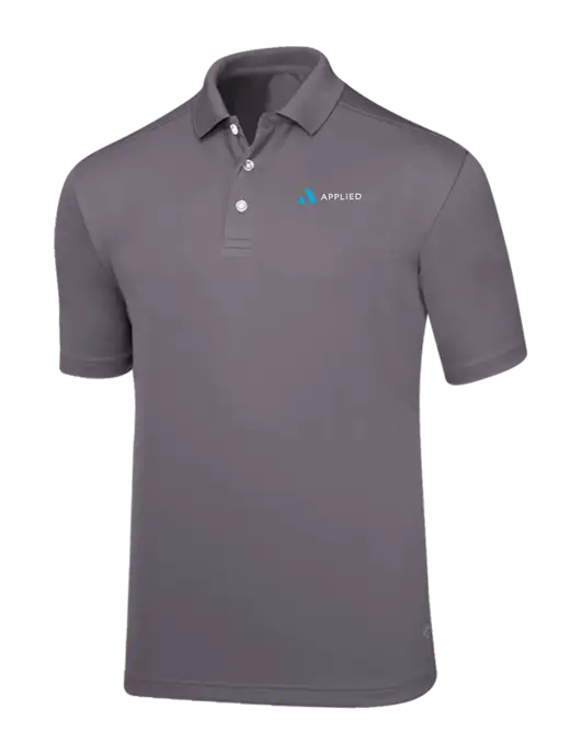Callaway Core Medium Grey Performance Polo w/Applied Logo