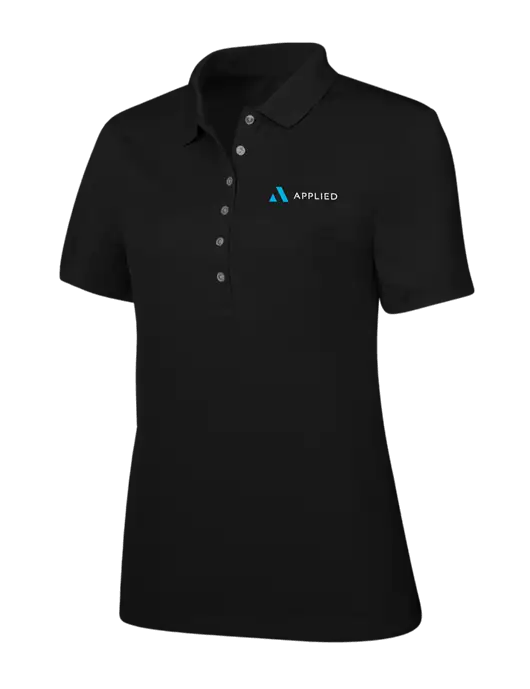 Callaway Womens Ottoman Black Polo w/Applied Logo