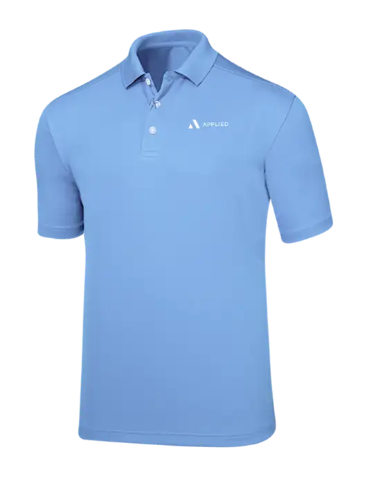 Callaway Core Light Blue Performance Polo w/Applied Logo