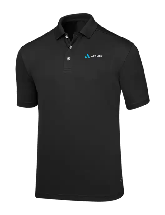 Callaway Core Black Performance Polo w/Applied Logo