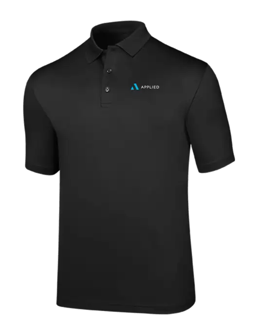 Callaway Opti-Dri Black Chev Polo w/Applied Logo