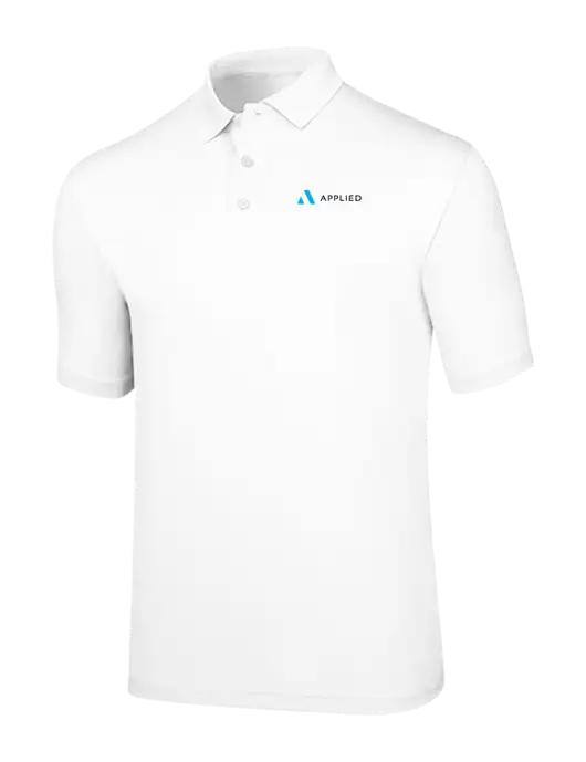 Callaway Opti-Dri White Chev Polo w/Applied Logo
