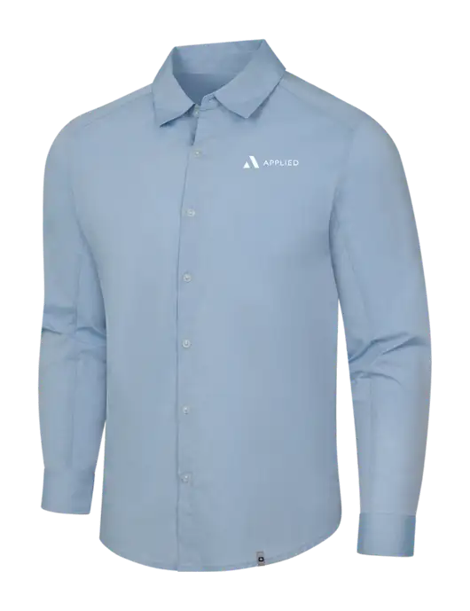 OGIO Light Blue Commuter Woven Shirt w/Applied Logo