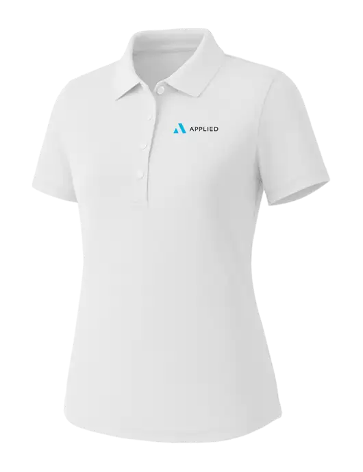 Callaway Womens Core Bright White Performance Polo w/Applied Logo