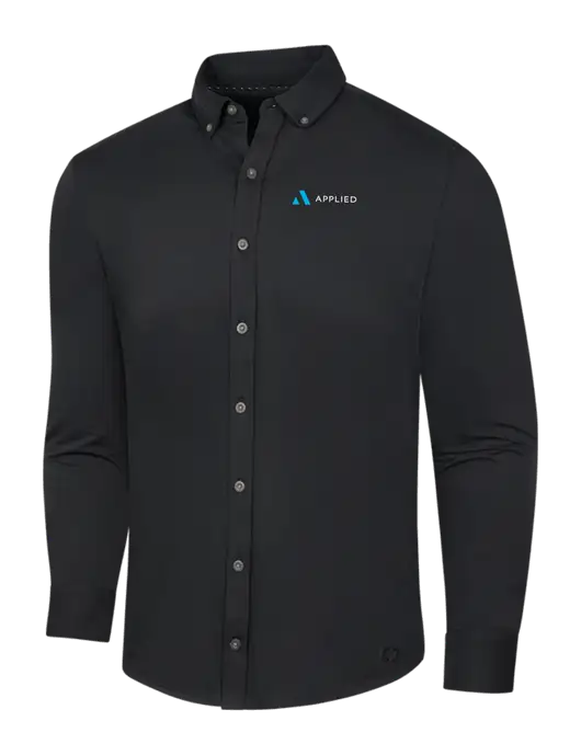 OGIO Blacktop Modern Code Stretch Button-Up Shirt w/Applied Logo