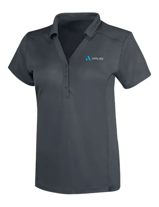 OGIO Dark Grey Womens Framework Polo w/Applied Logo