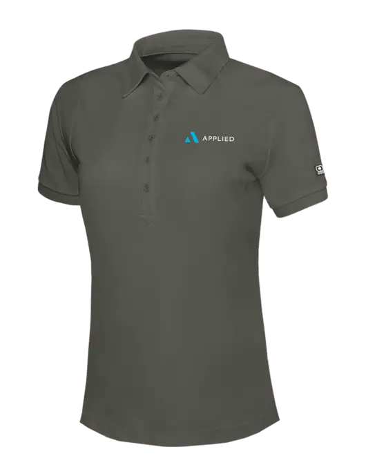 OGIO Womens Medium Grey Jewel Polo w/Applied Logo