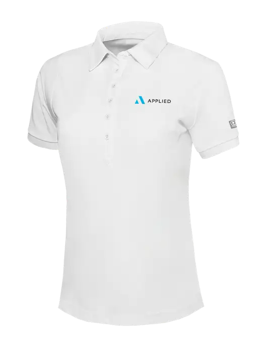 OGIO Womens Bright White Jewel Polo w/Applied Logo