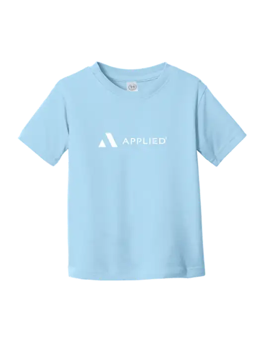 Rabbit Skins Light Blue Toddler Fine Jersey Tee w/Applied Logo