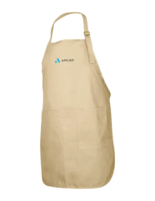 Full-Length Stone Apron With Pockets w/Applied Logo