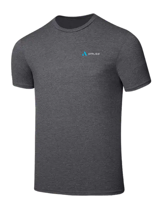 Seriously Soft Heathered Charcoal T-Shirt w/Applied Logo