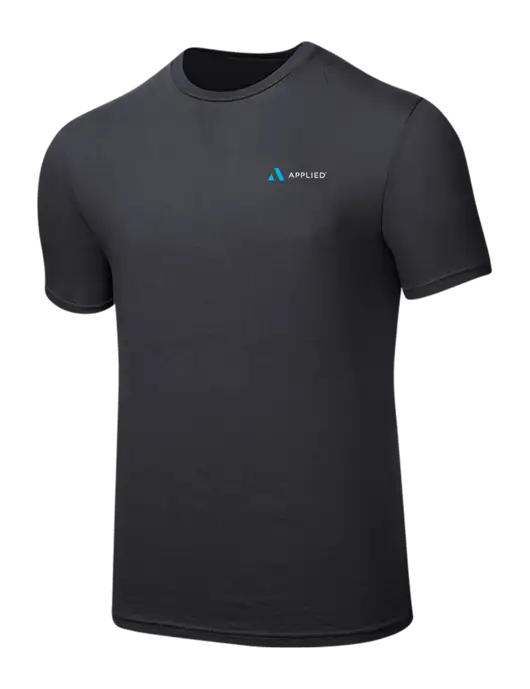 Seriously Soft Charcoal T-Shirt w/Applied Logo