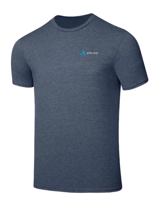 Seriously Soft Heathered Navy T-Shirt w/Applied Logo