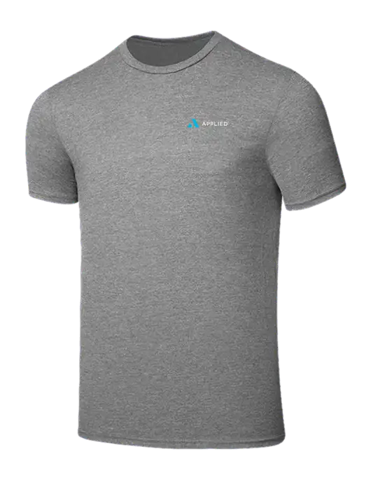 Seriously Soft Grey Frost T-Shirt w/Applied Logo