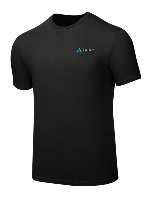 Seriously Soft Black T-Shirt w/Applied Logo
