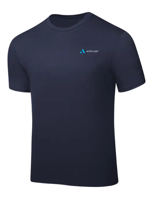 Navy PosiCharge Competitor Tee w/Applied Logo