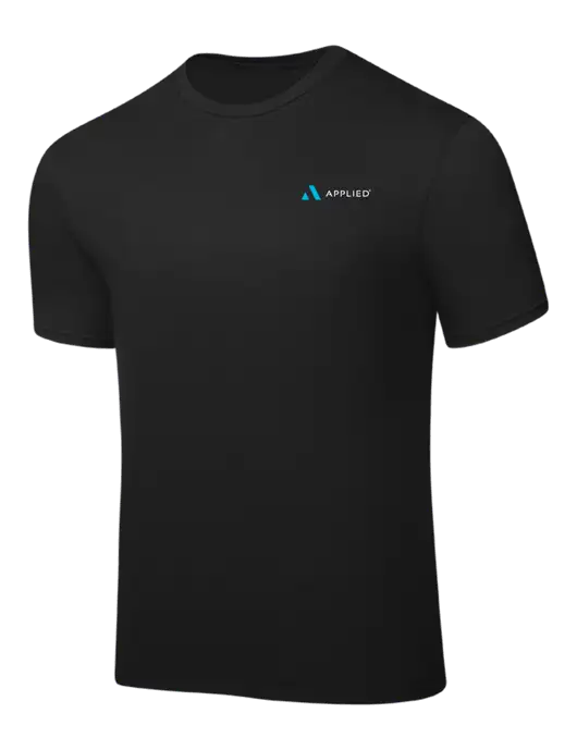 Black PosiCharge Competitor Tee w/Applied Logo
