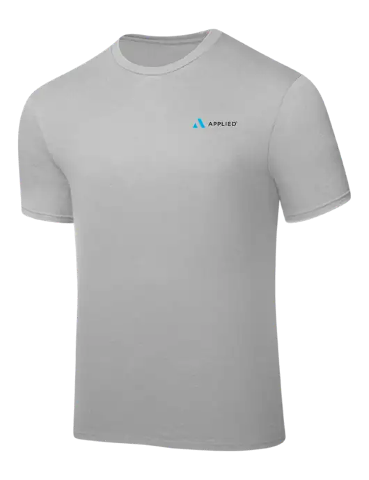 Silver PosiCharge Competitor Tee w/Applied Logo