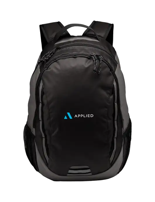 Ridge Charcoal/Dark Charcoal Laptop Backpack w/Applied Logo