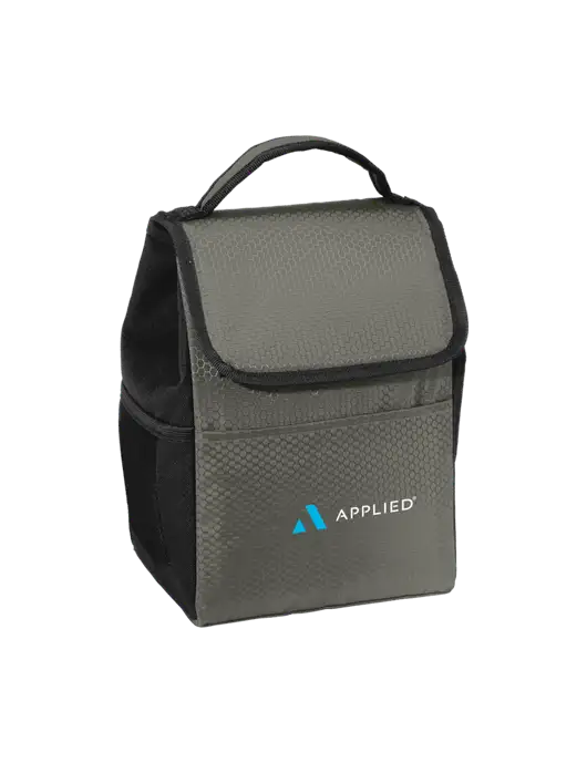 Lunch Bag Grey/Black Cooler w/Applied Logo