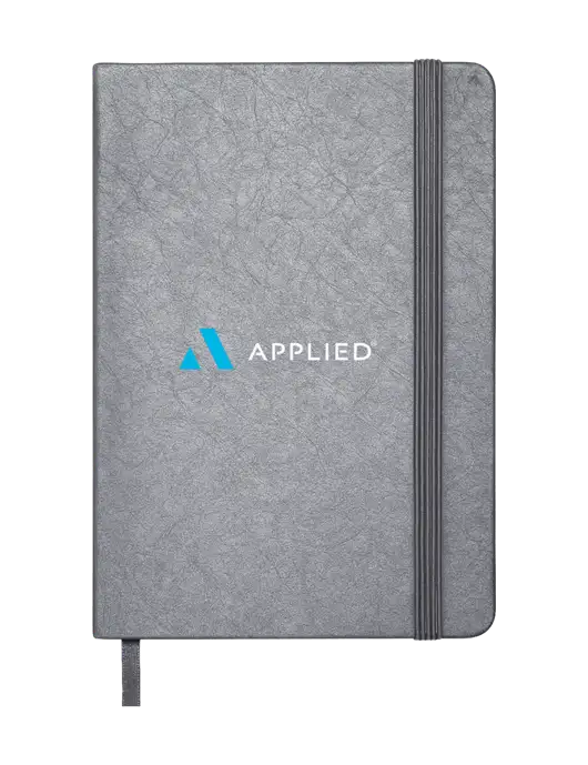 Granite Dark Grey Hardcover Journal, 5.62 X  8.37 w/Applied Logo