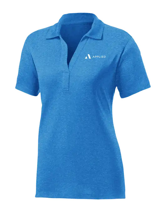 Womens Sapphire Blue Heather Contender Polo w/Applied Logo