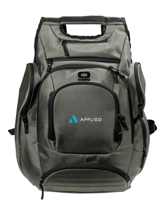OGIO Medium Grey Metro Ballistic Laptop Backpack w/Applied Logo