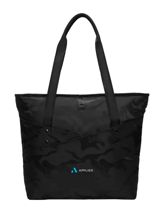 OGIO Black Camo Downtown Tote 
 w/Applied Logo