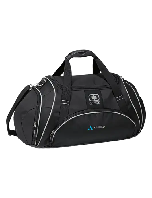 OGIO Black Crunch Duffel
 w/Applied Logo