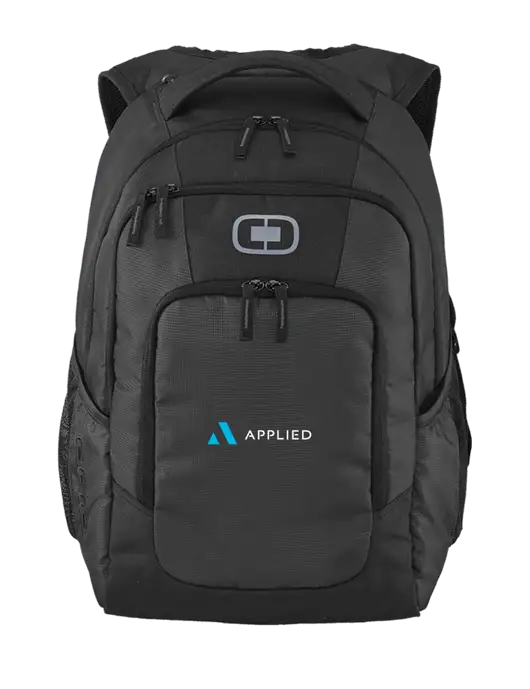 OGIO Diesel Grey Logan Laptop Backpack
 w/Applied Logo
