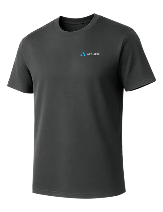 Allmade Charcoal Grey Organic Cotton Tee w/Applied Logo