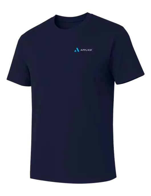 Allmade Dark Navy Organic Cotton Tee w/Applied Logo